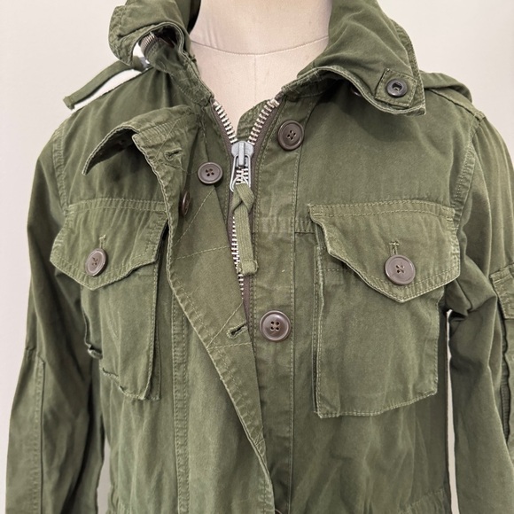 J Crew XXS Green Field Mechanic Military Utility Jacket ~ Outdoor Casual - Picture 3 of 9